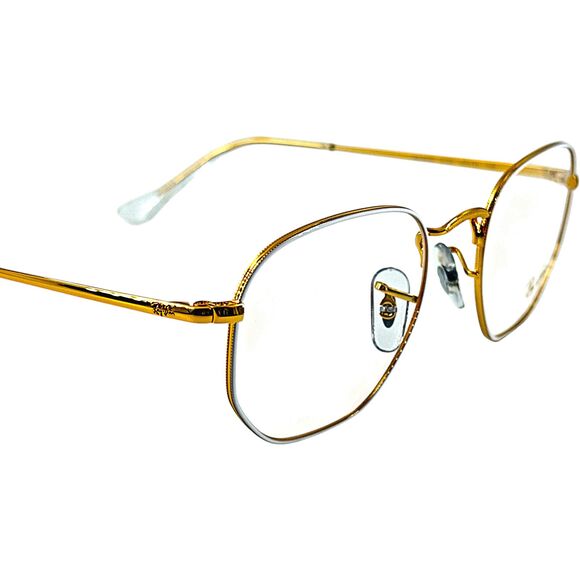 Ray Ban RB6448 Unisex Metal Eyeglass Frame 3104 White On Legend Gold 48-21 - Picture 5 of 5